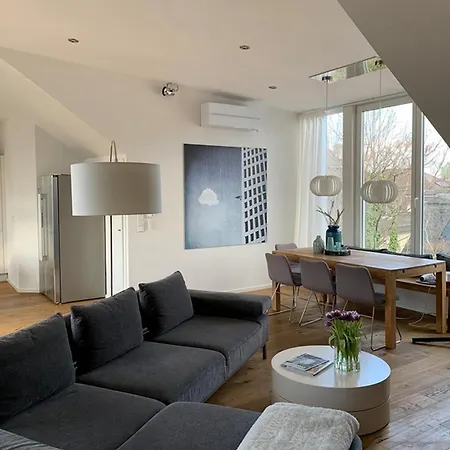 Penthouse Loft Style Rooftop Terrace Ecb View Apartment Frankfurt am Main